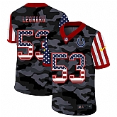 Nike Indianapolis Colts 53 Leonard 2020 USA Camo Salute to Service Limited Jersey zhua,baseball caps,new era cap wholesale,wholesale hats